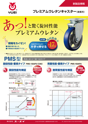 YUEI/ユーエイ アルティメットウレタンキャスター 200径 自在ダブル